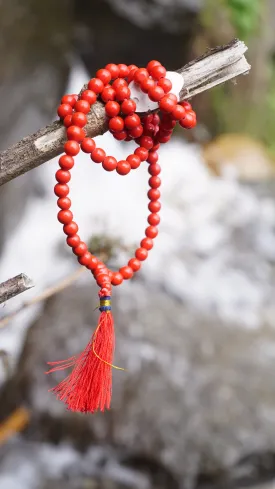 Red Jasper gemstone 108 prayer beads