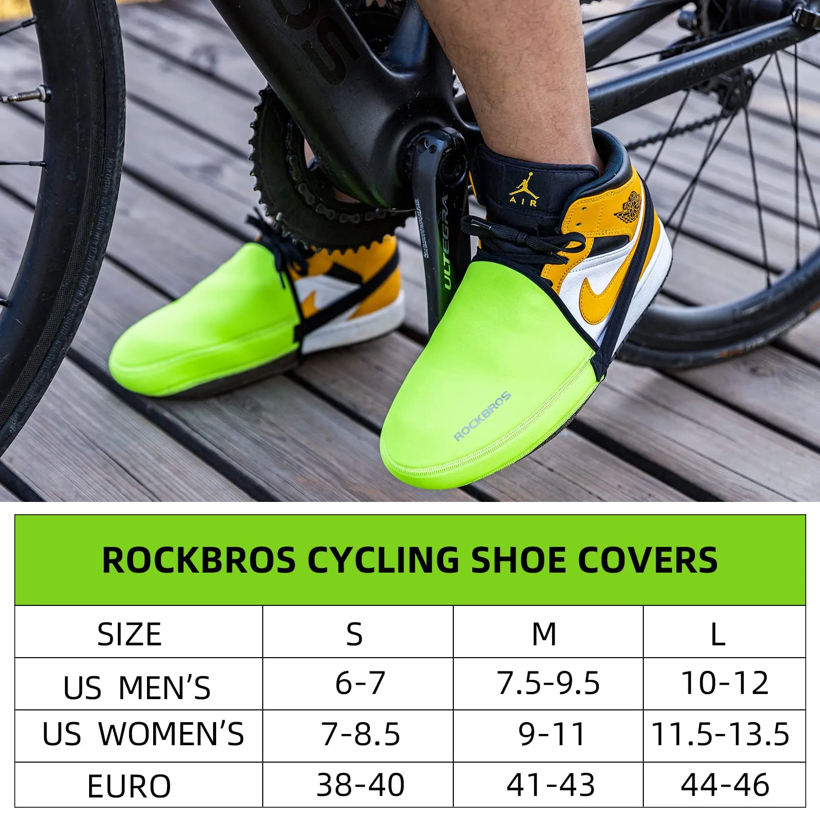 ROCKBROS Cycling Shoe Toe Covers Bike Overshoes Thermal Unisex