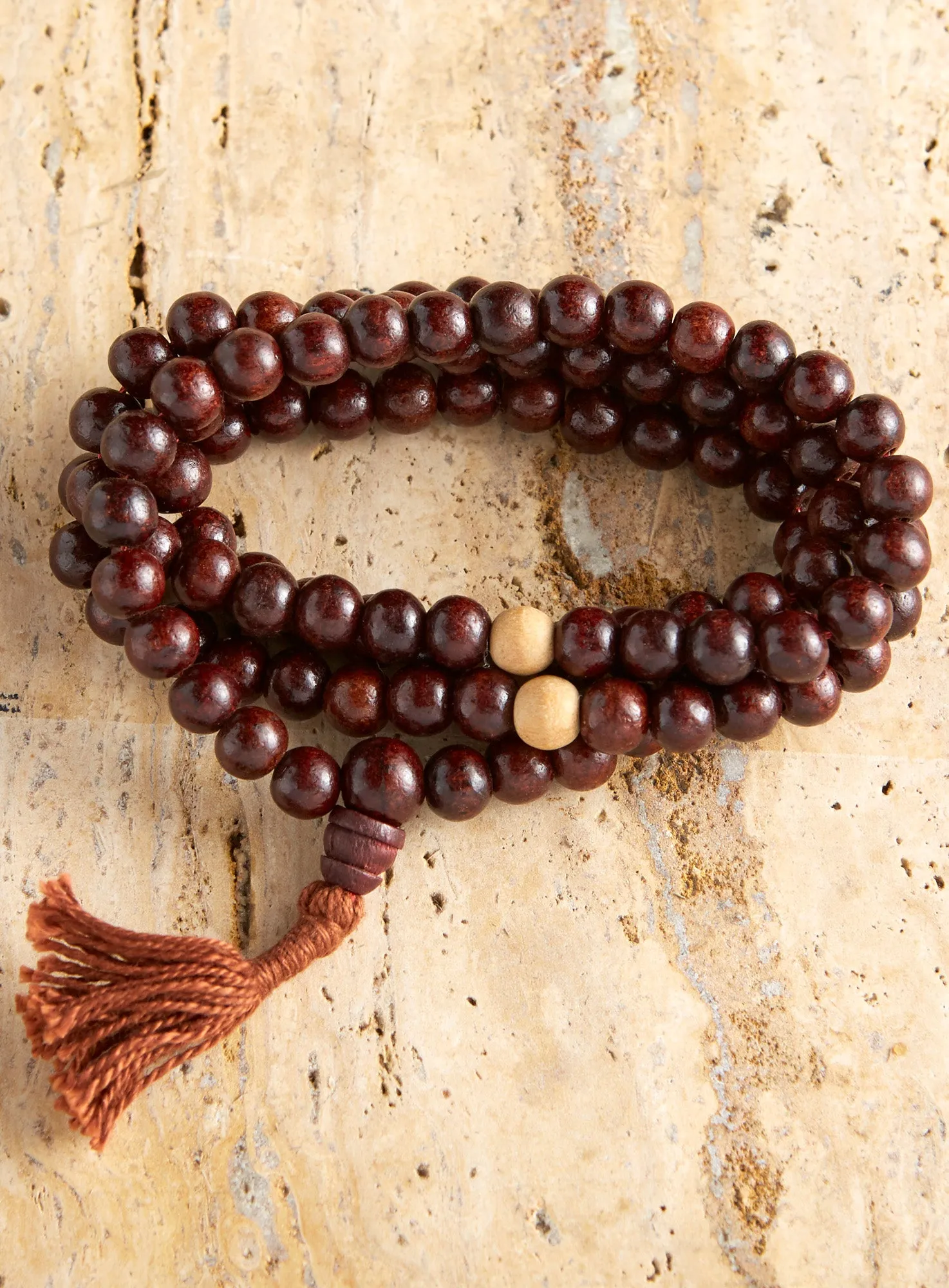 Rosewood Mala Necklace