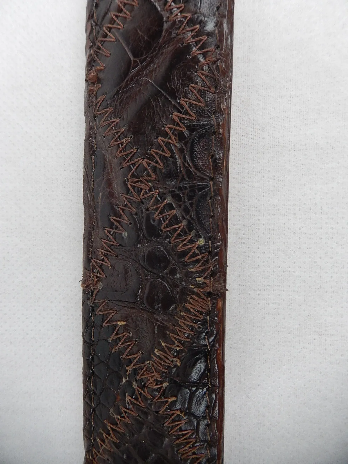 Safari Crocodile Cross Stitch Patch Belt