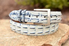 Saltwater Crocodile Belt: White Water
