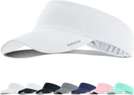Sukeen Cooling Stretchy Visor Free Size Cool Hat with UV Protection Brim Peak Vizor for Golf, Tennis, Cycling, Running