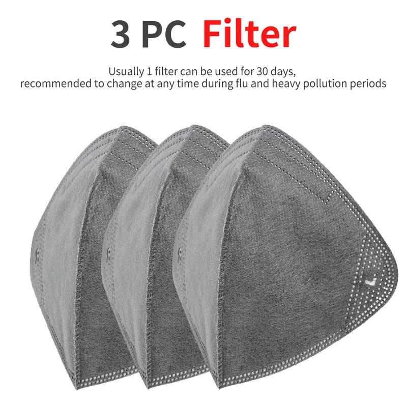 Summer Cycling Headwear Activated Carbon Filter Anti-Pollution Sport Scarf Running Face Cover Protection Accessories