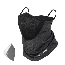 Summer Cycling Headwear Activated Carbon Filter Anti-Pollution Sport Scarf Running Face Cover Protection Accessories
