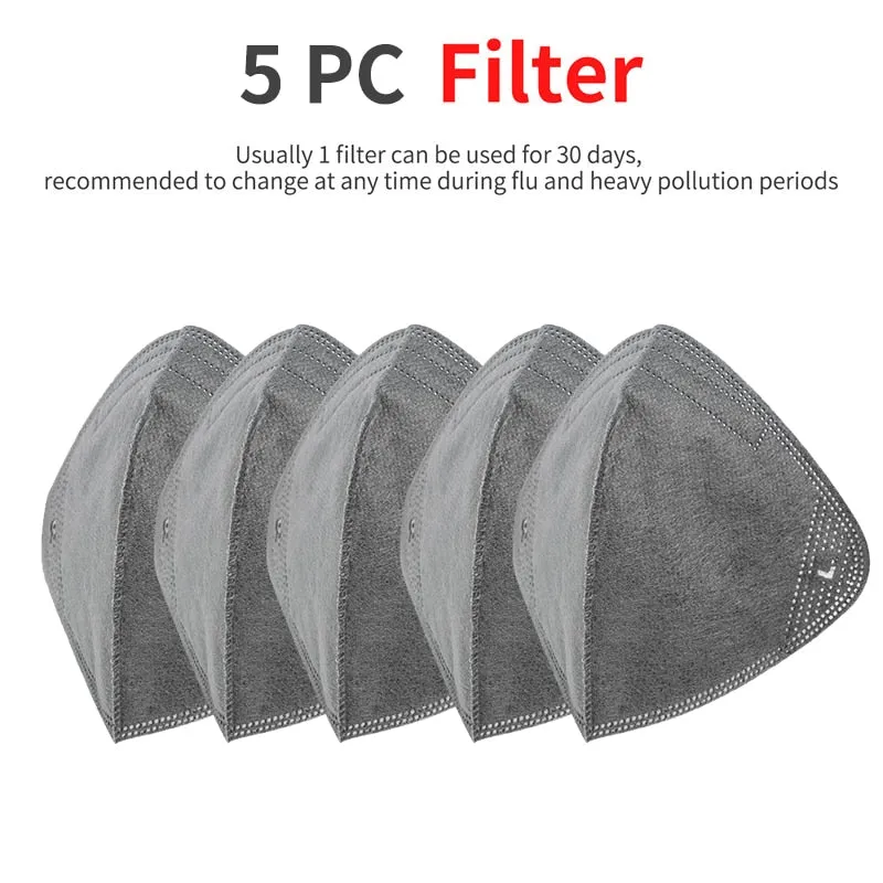 Summer Cycling Headwear Activated Carbon Filter Anti-Pollution Sport Scarf Running Face Cover Protection Accessories