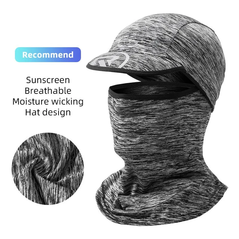 Summer Cycling Sunscreen Cap Bandana Men Bike Ice Silk Anti-UV Hat Bicycle Outdoor Sport Motorcycle Fishing Face Mask