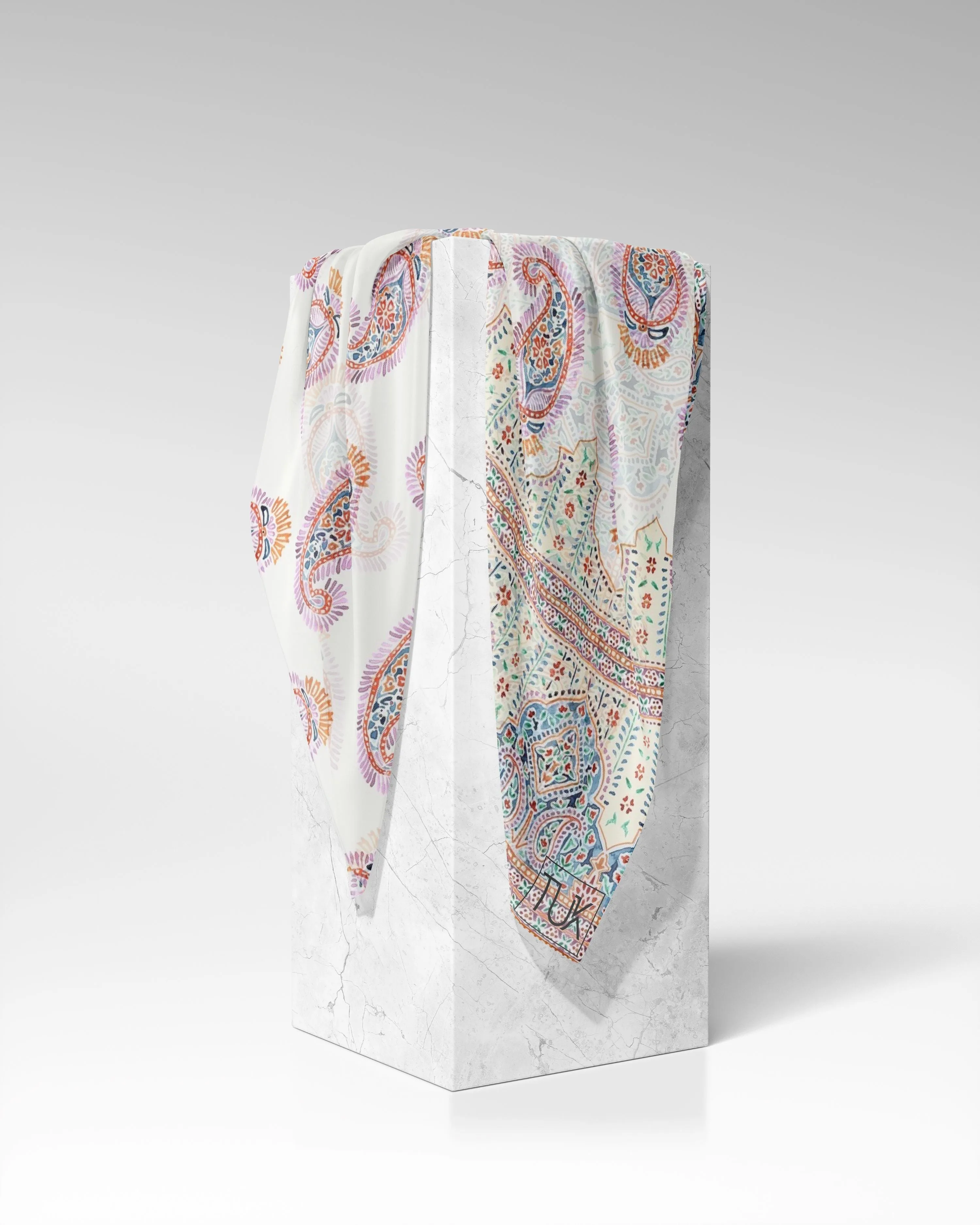 Summer Paisley Head Scarf