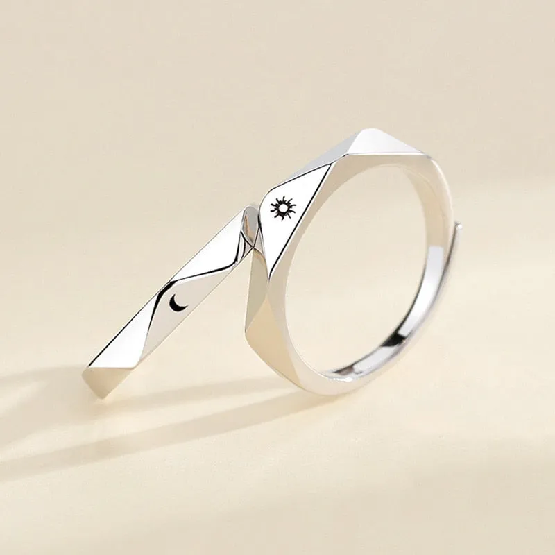 Sun and Moon Rings For Couples