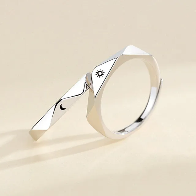Sun and Moon Rings For Couples