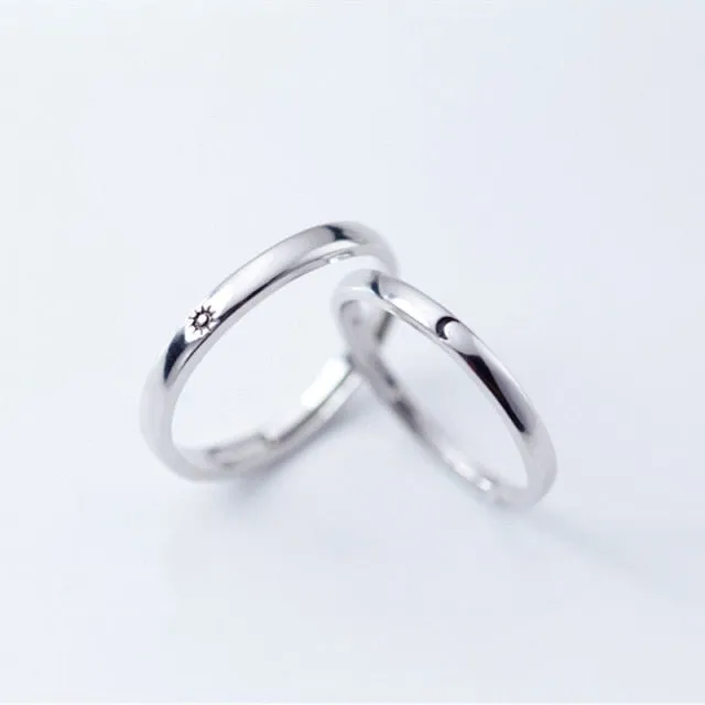Sun and Moon Rings For Couples