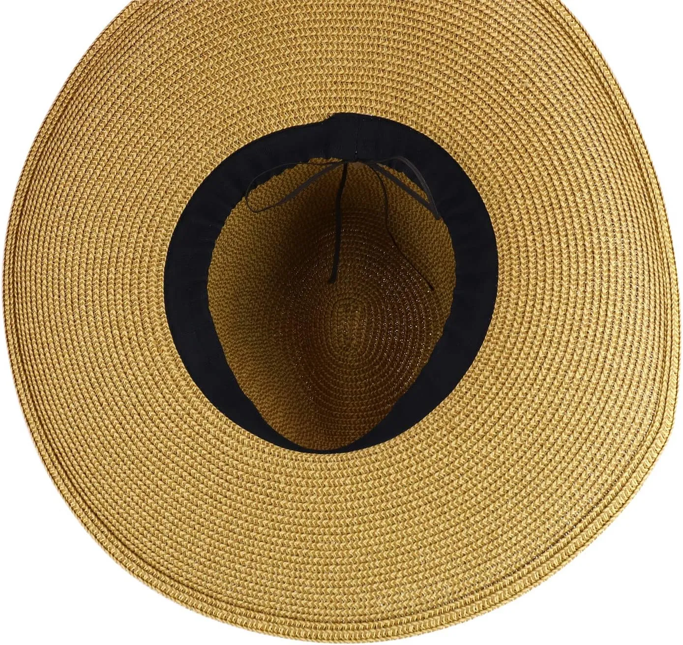Trendy Apparel Shop Women's Fedora Crown Ribbon Band Wide Brim Sun Hat