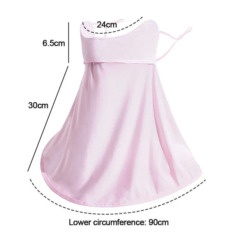UPF 50  Breathable Cooling Face Cover Sun UV Protection Earloop Neck Gaiter Scarf