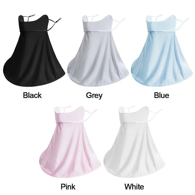 UPF 50  Breathable Cooling Face Cover Sun UV Protection Earloop Neck Gaiter Scarf