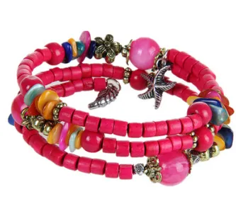 Vintage Buddhist Beads Wooden Bracelet