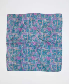 Vintage Silk Square Scarf - No. 230517