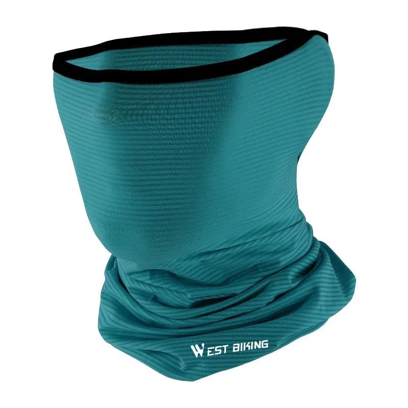 WEST BIKING Summer UV Protection Cycling Scarf Bicycle Face Mask Running Headbands Men Motorcycle Bandana Cooling Sport Gear