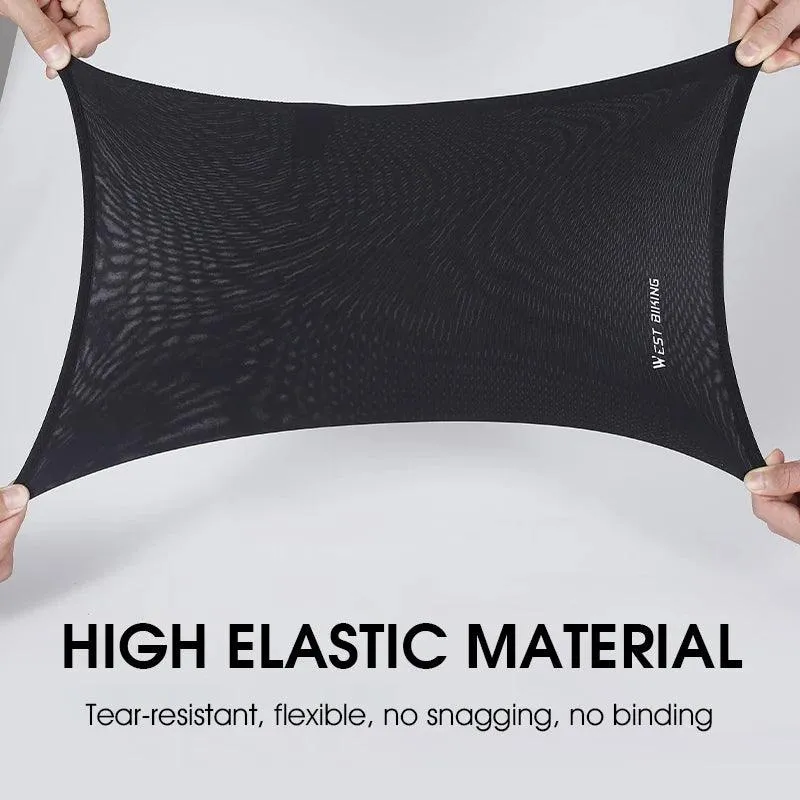 WEST BIKING Summer UV Protection Cycling Scarf Bicycle Face Mask Running Headbands Men Motorcycle Bandana Cooling Sport Gear