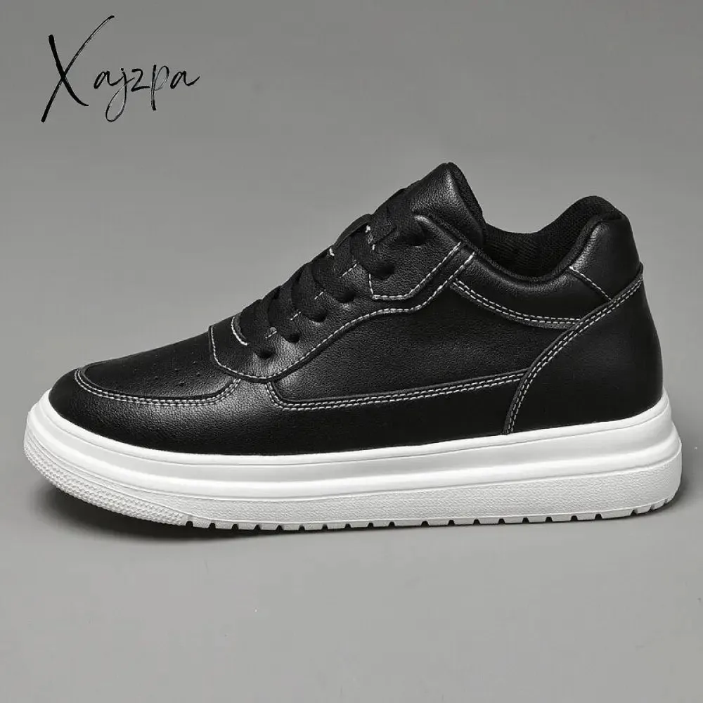 Xajzpa - Men Elevator Shoes Heightening Shoes Height Increase Shoes Insoles 6-8CM Man Sneakers Height Increasing Shoes Height Shoes